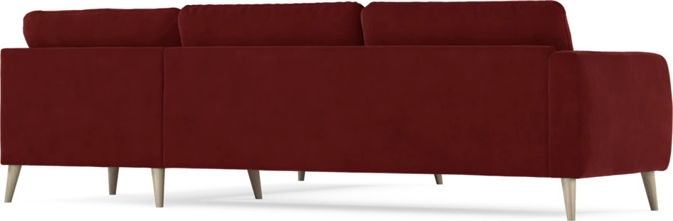 Bridge - Hörnsoffa, 3+2-sits - Röd