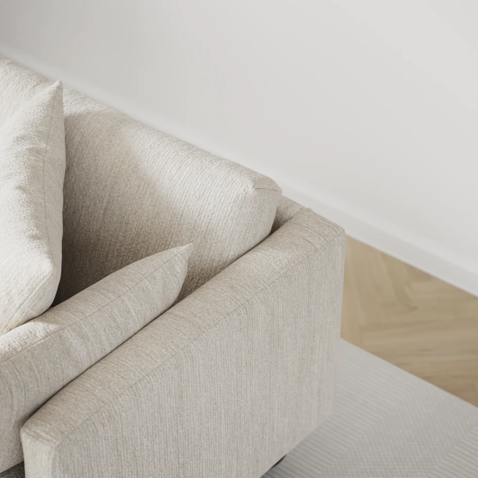Harper - 4-sits soffa - Vit