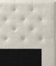 Delux Pikerad Låg - Sänggavel, 90-210 cm - Beige