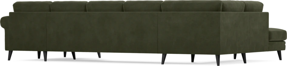 Eden - 3-sits soffa med divan vänster och schäslong höger - Grön