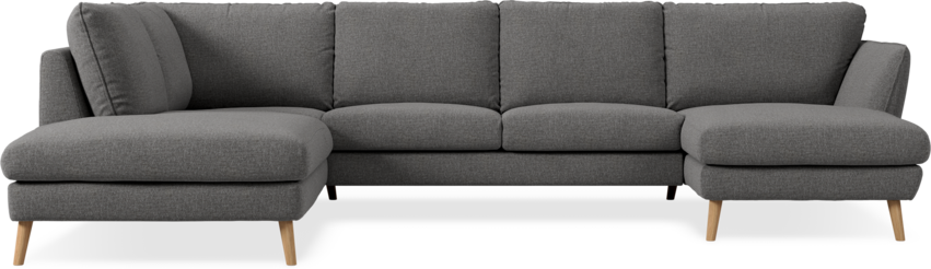 Madison Lux - 2-sits soffa med divan vänster och schäslong höger - Grå