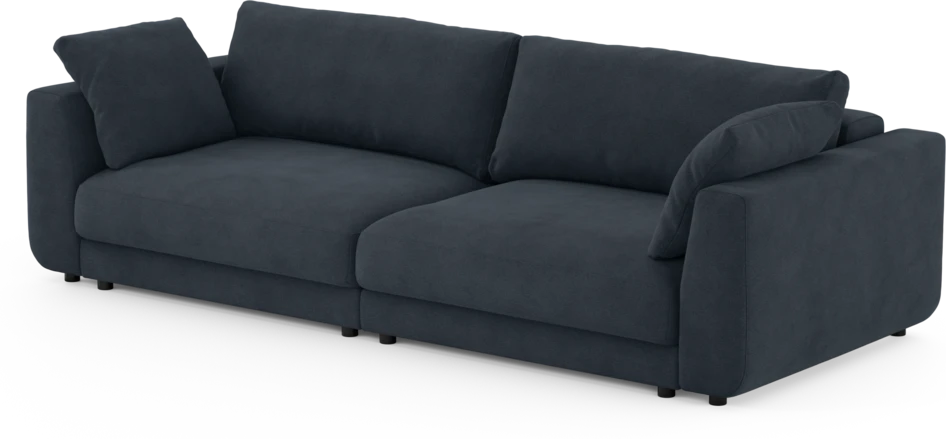Amie - Bäddsoffa 4-sits - Blå