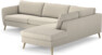 County - 2,5-sits soffa med divan höger - Beige