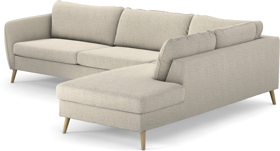 County - 2,5-sits soffa med divan höger - Beige