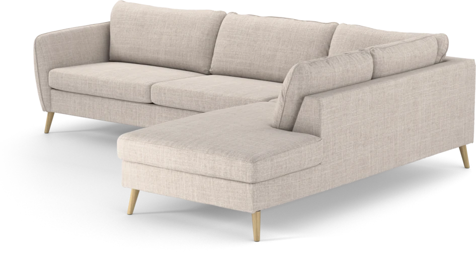 County - 2,5-sits soffa med divan höger - Beige