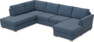 Friday - 3-sits soffa med divan vänster och schäslong höger - Blå