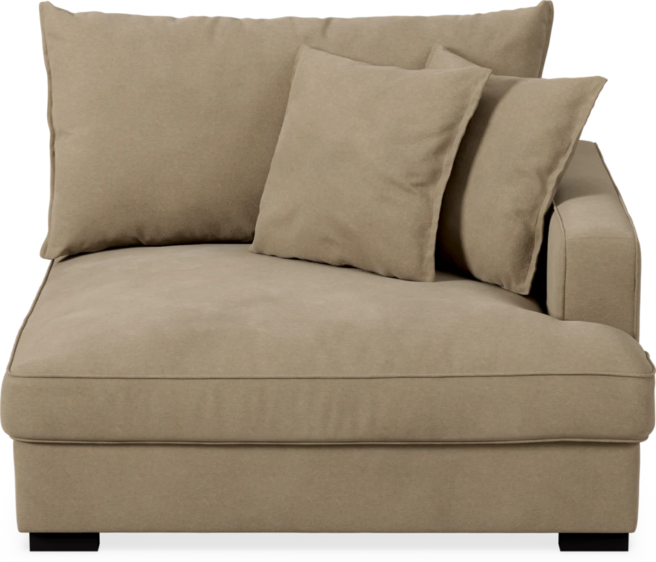 Rossi - 1,5-sits med armstöd höger - Beige