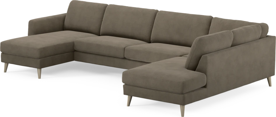 Bridge - 3-sits soffa med schäslong vänster och divan höger - Beige