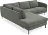Madison - 2-sits soffa med divan vänster - Grå