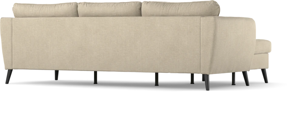 County - 3-sits soffa med flyttbar schäslong - Beige
