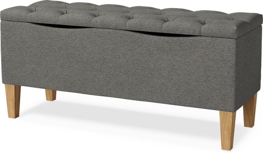 Delux Pikerad XL - Sittbänk pikerad - Grå