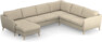 County - Hörnsoffa, 3+2-sits med schäslong vänster - Beige