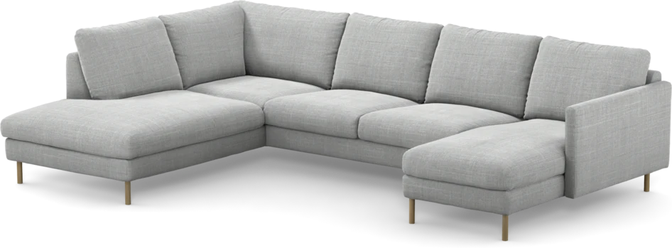 Madison - 2-sits soffa med divan vänster och schäslong höger - Grå