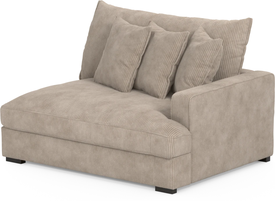 Rossi - 2-sits med armstöd höger - Beige