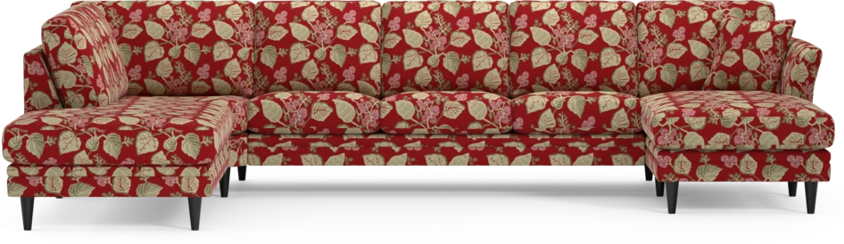 Eden - 3-sits soffa med divan vänster och schäslong höger - Flerfärgad