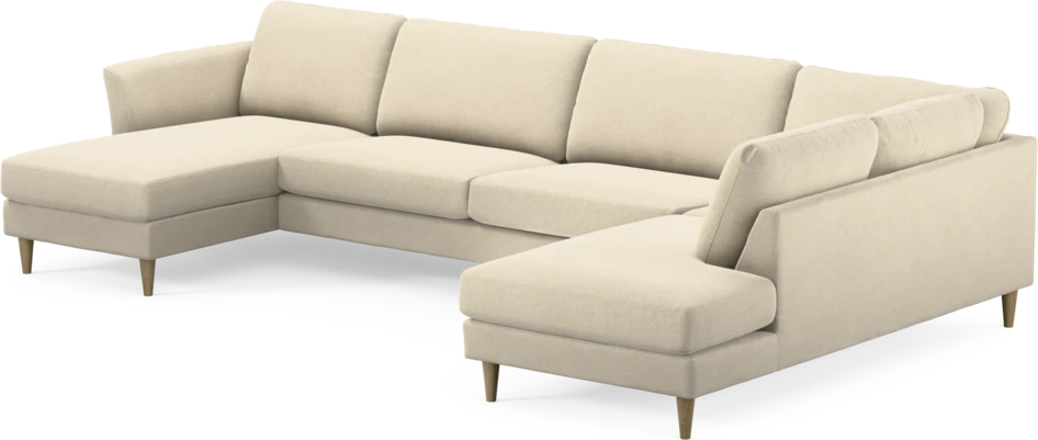 Bridge - 3-sits soffa med schäslong vänster och divan höger - Beige