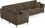 Eden - Hörnsoffa, 1+3-sits - Brun