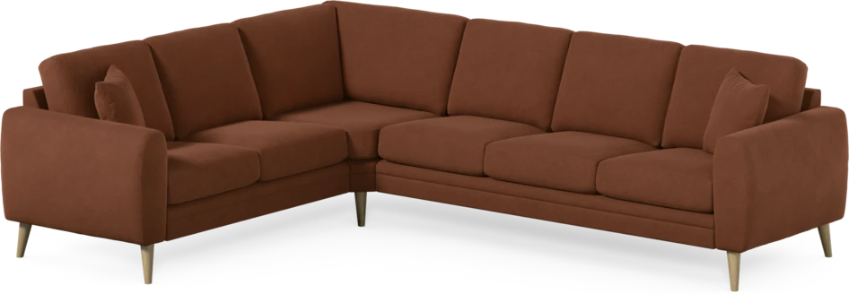 Eden - Hörnsoffa, 2+3-sits - Orange
