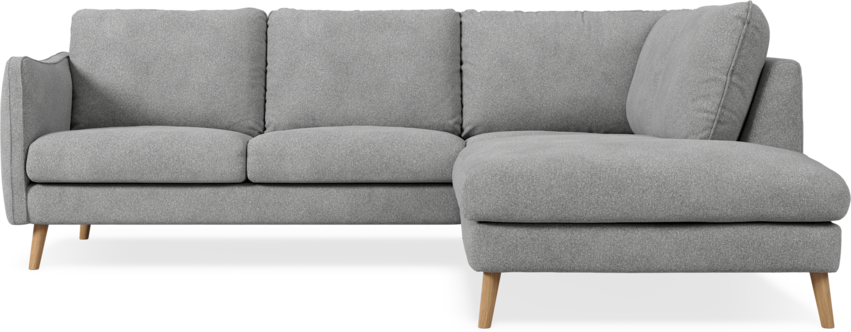 Madison Lux - 2-sits soffa med divan höger - Vit