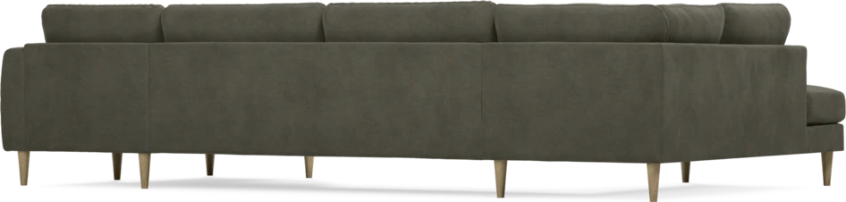 Bridge - 3-sits soffa med divan vänster och schäslong höger - Grå