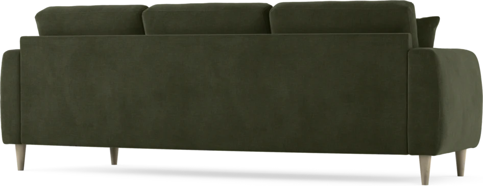 Eden - 3-sits soffa svängd - Grön