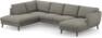 Madison Lux - 2-sits soffa med divan vänster och schäslong höger - Vit