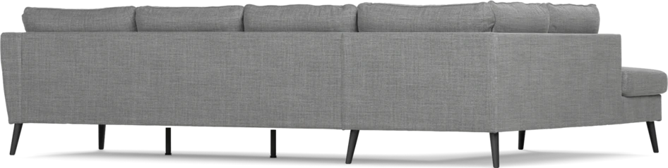 County - 3-sits soffa med divan vänster - Grå