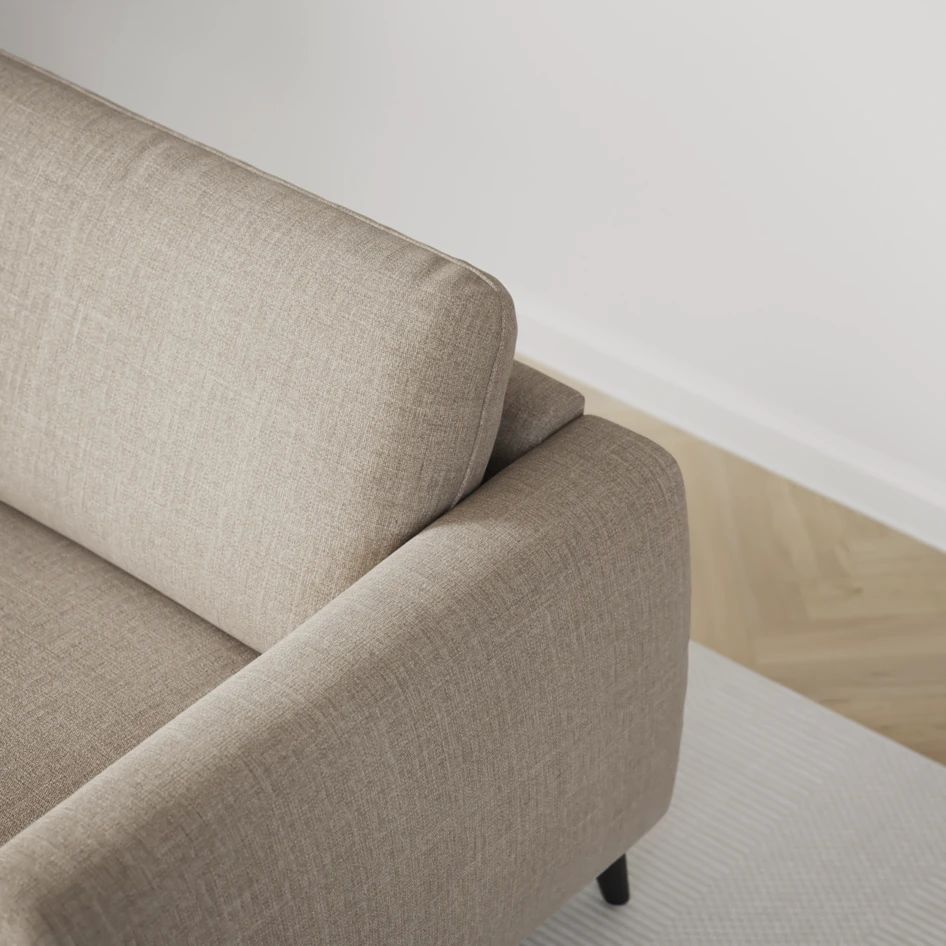 Bridge - Hörnsoffa, 3+2-sits med schäslong vänster - Beige