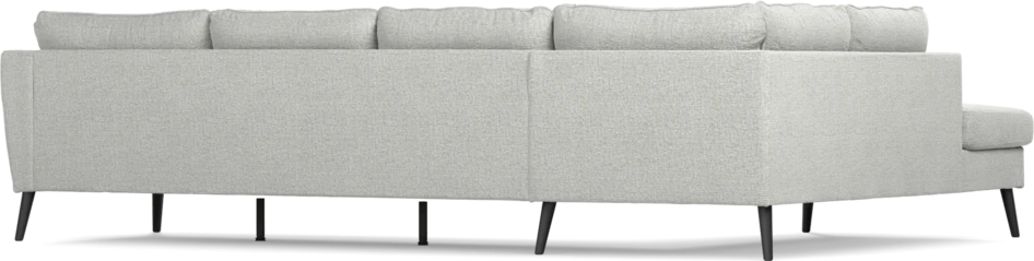 County - 3-sits soffa med divan vänster - Grå