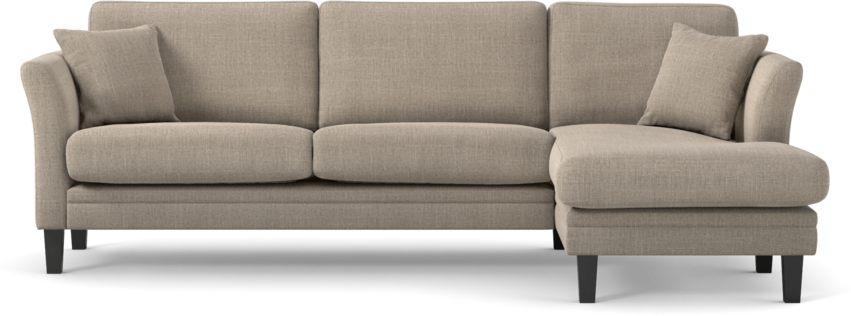 Eden - 2,5-sits soffa med schäslong - Beige