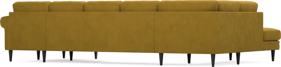 Eden - 3-sits soffa med divan vänster och schäslong höger - Gul