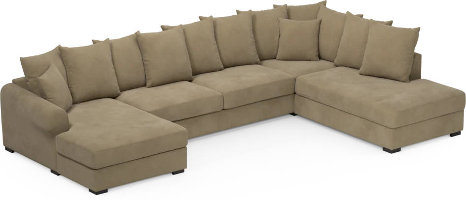 Town - 3-sits soffa med divan höger och schäslong vänster - Beige
