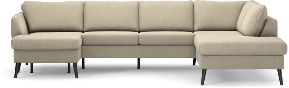 County - 3-sits soffa med schäslong vänster och divan höger - Beige