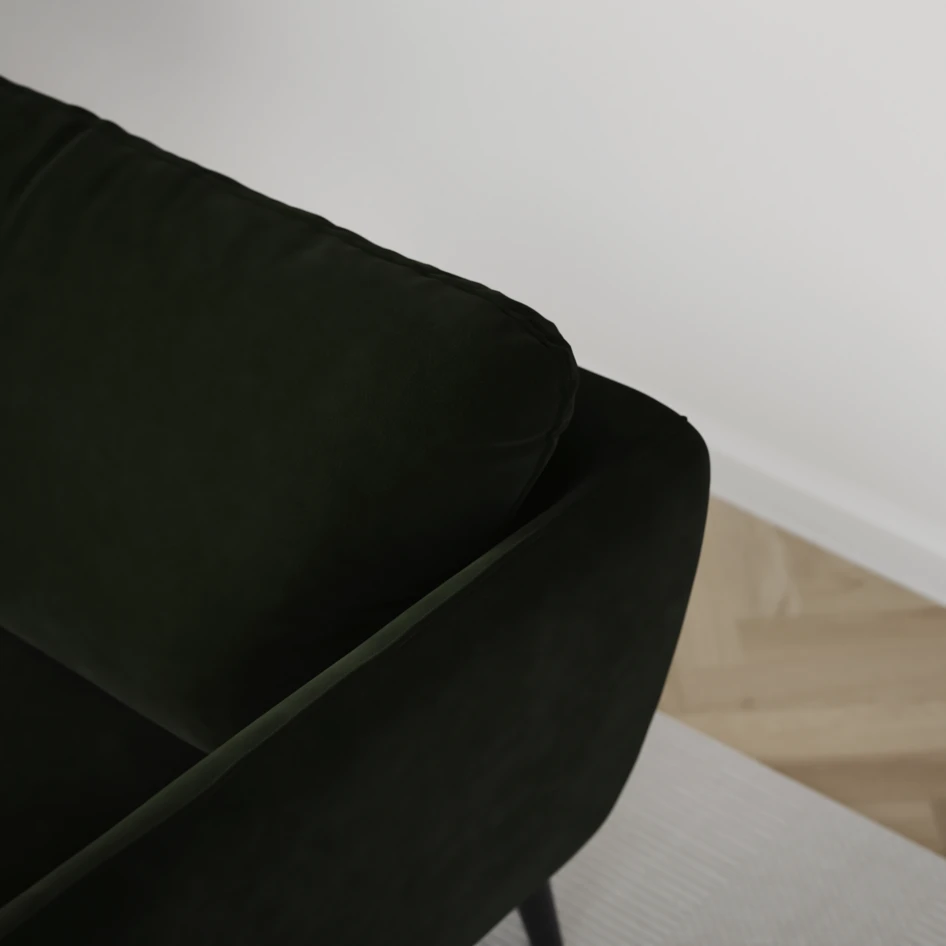 Madison Lux - Hörnsoffa 3+2-sits, hörn 1 - Grön