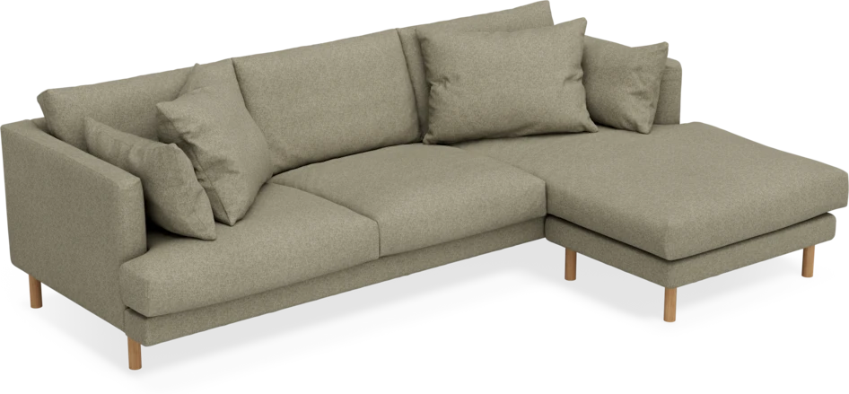 Harper - 4-sits med schäslong höger  - Beige