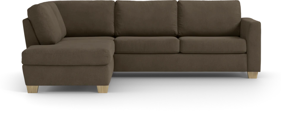 Friday - 2,5-sits soffa med divan vänster - Brun