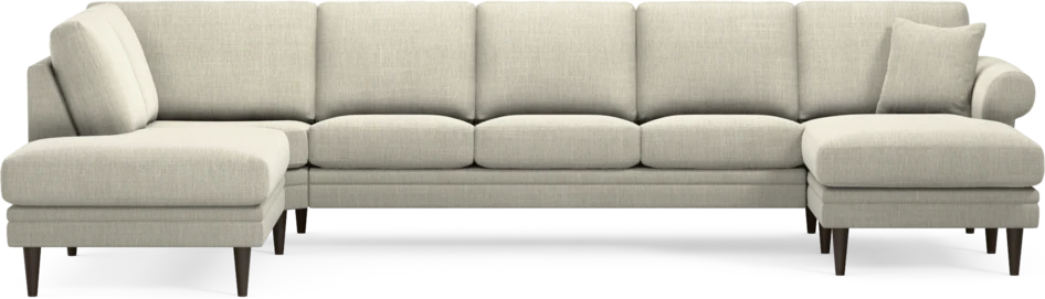Eden - 3-sits soffa med divan vänster och schäslong höger - Beige