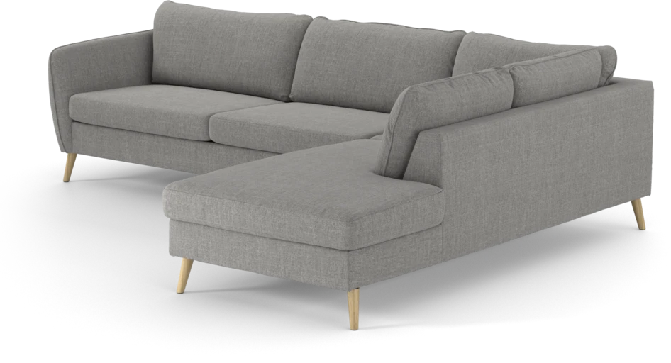 County - 2,5-sits soffa med divan höger - Grå