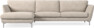Madison Lux - 3-sits soffa med schäslong vänster - Vit