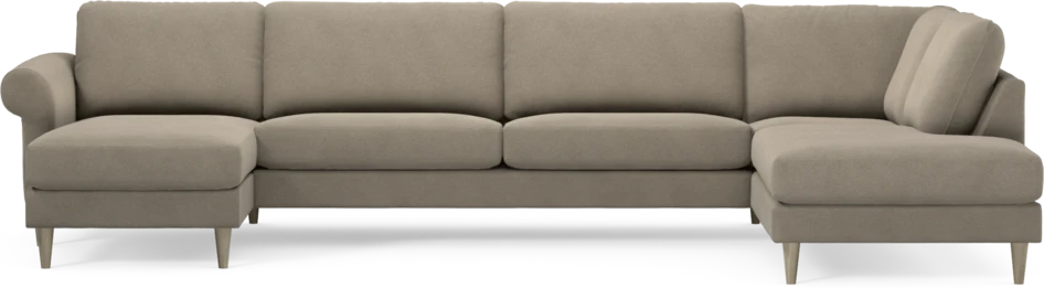 Bridge - 3-sits soffa med schäslong vänster och divan höger - Beige