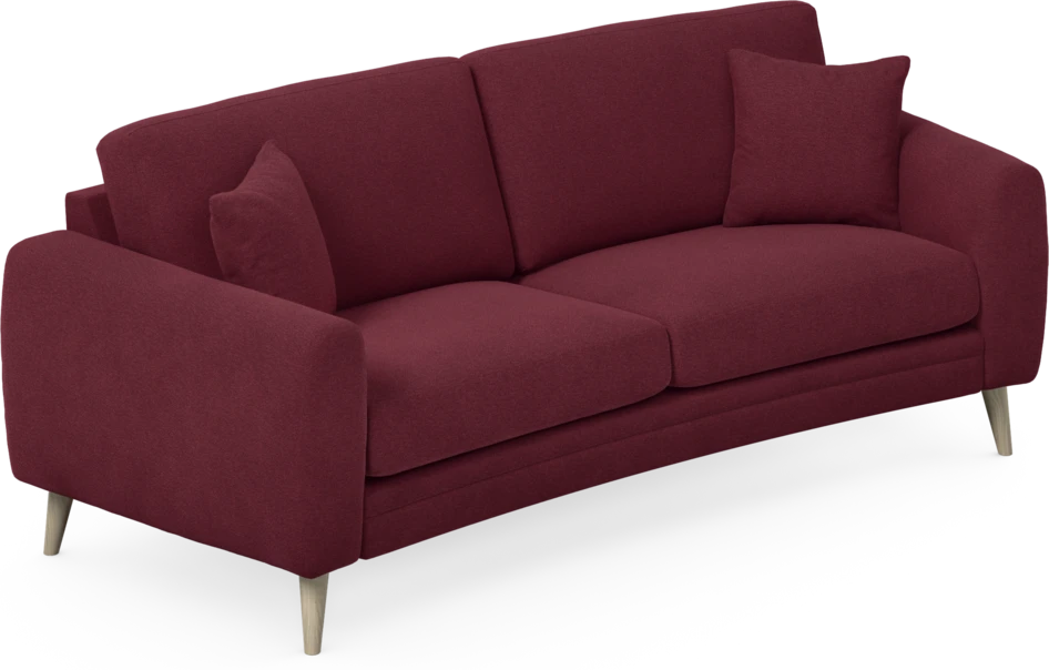 Eden - 2,5-sits soffa svängd - Röd
