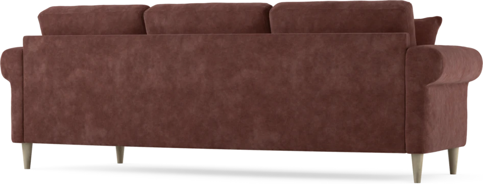 Eden - 3-sits soffa svängd - Röd