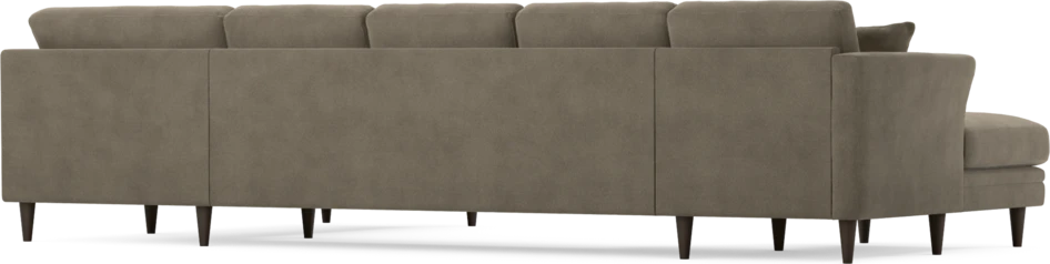 Eden - 3-sits soffa med schäslong vänster och divan höger - Beige