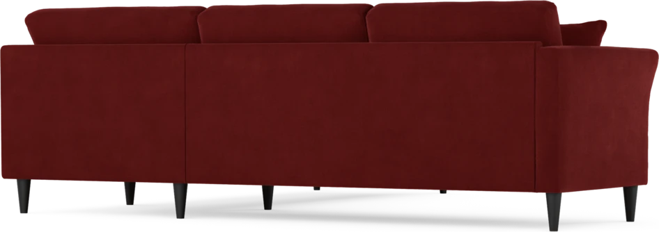 Eden - Hörnsoffa, 2,5+2,5-sits - Röd