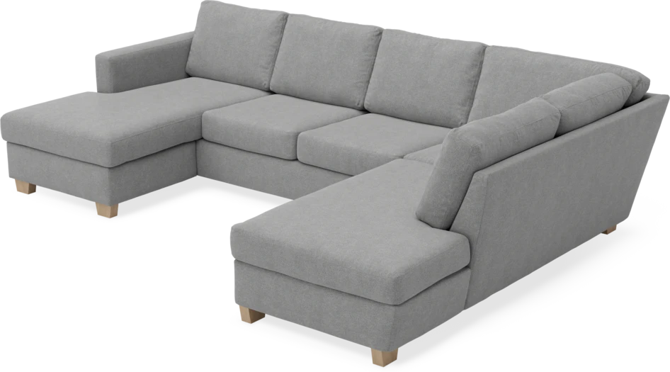 Friday - 3-sits soffa med schäslong vänster och divan höger - Grå