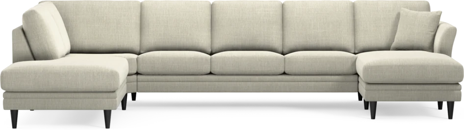 Eden - 3-sits soffa med divan vänster och schäslong höger - Beige