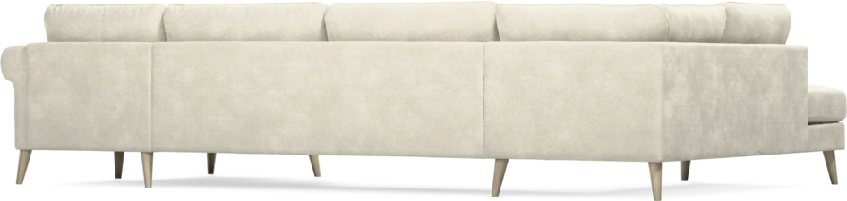 Bridge - 3-sits soffa med divan vänster och schäslong höger - Vit