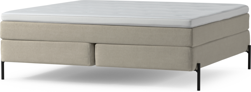 Delux Sense - Kontinentalsäng, dubbelsäng med bäddmadrass och sängben