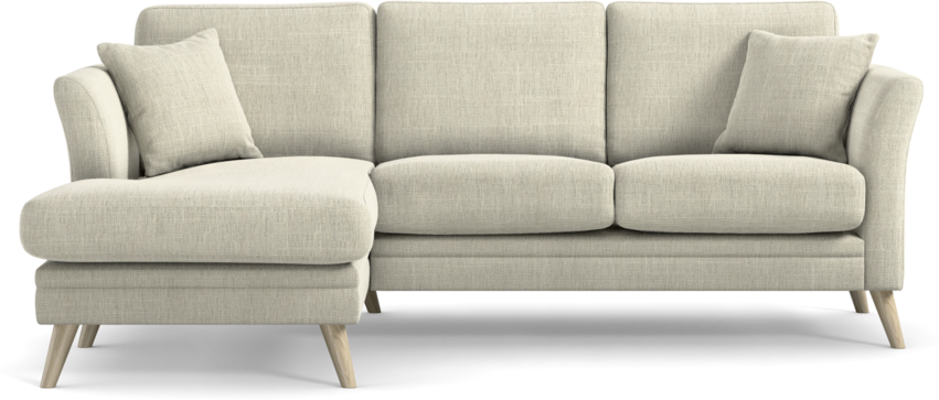 Eden - 2-sits soffa med schäslong - Beige