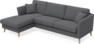 Eden - 2,5-sits soffa med schäslong - Grå